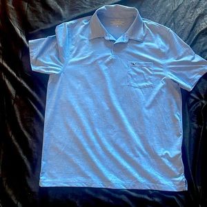 Vineyard Vine men lt. blue polo